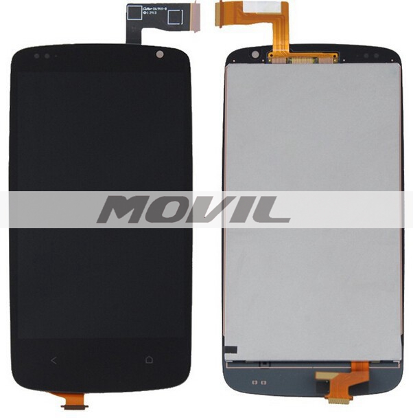 Black For HTC Desire 500 D500 Full LCD Display Panel +Touch Screen Digitizer Glass Assembly Replacement
